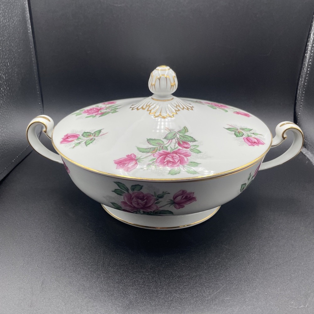 Noritake China ROSELANE ROUND COVERED BOWL With LID - Picture 2 of 13